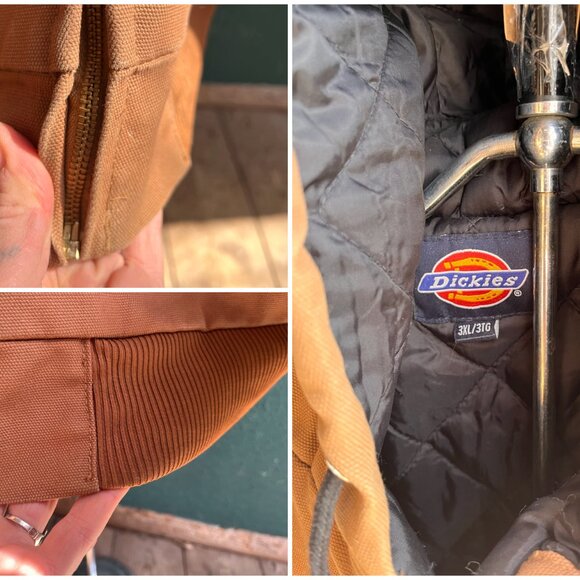 Dickies Canvas Jacket Mens 3XL Work Coat Hooded - Picture 6 of 10